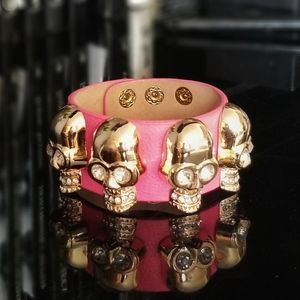 Skull Bracelet in Pink